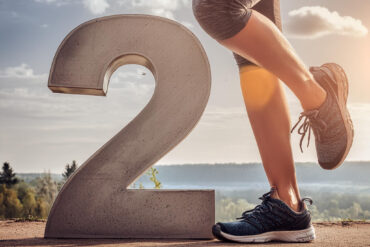 nummer 2 met een hardloper